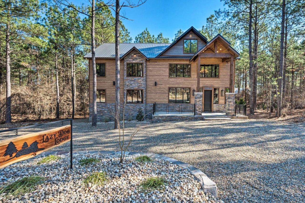 Broken Bow Lazy Dog Lodge With Hot Tub, Pool Table Exteriör bild