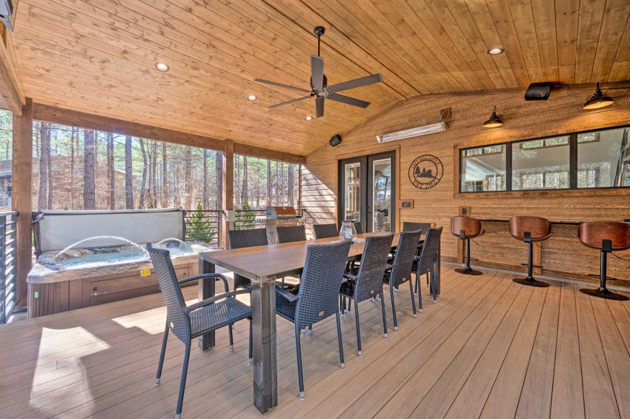 Broken Bow Lazy Dog Lodge With Hot Tub, Pool Table Exteriör bild